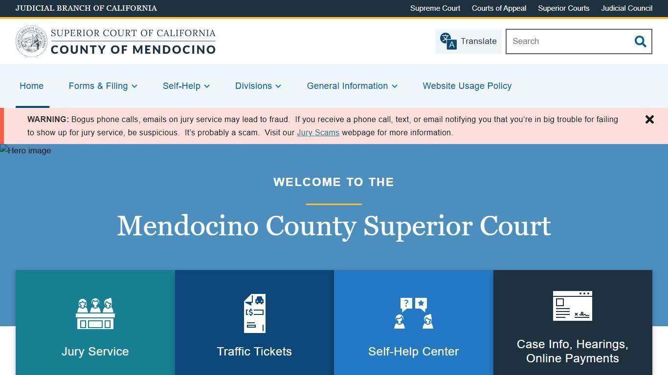 Home | Superior Court of California | County of Mendocino